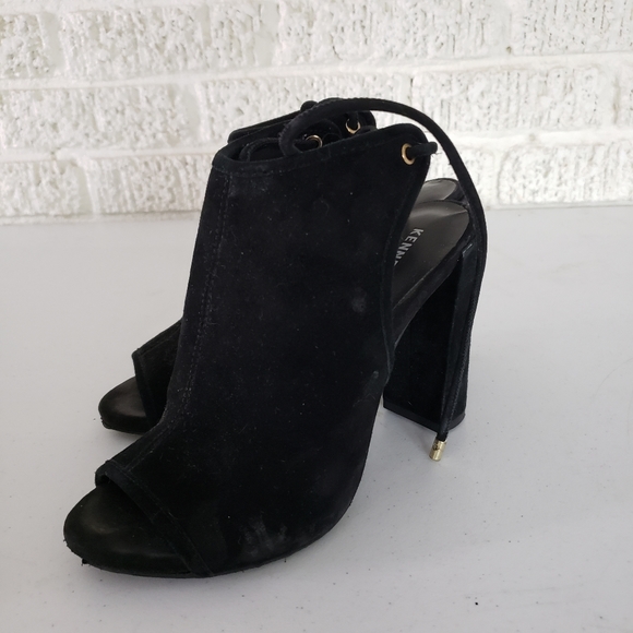 Kenneth Cole Delila Suede Lace-Up Mules - Picture 3 of 7